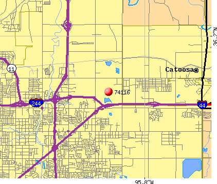 Tulsa, OK (74116) map