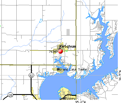 Ketchum, OK (74349) map