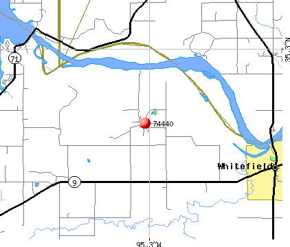, OK (74440) map