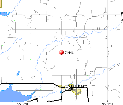 Lost City, OK (74441) map