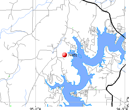 Pettit, OK (74451) map