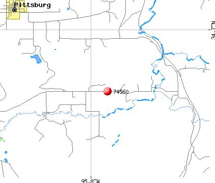 Pittsburg, OK (74560) map