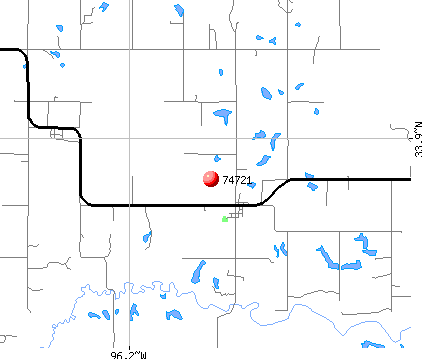 , OK (74721) map