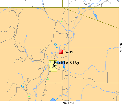 Marble City, OK (74945) map
