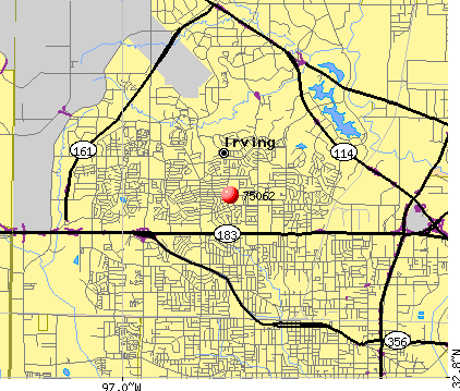 Irving Tx Zip Code Map – Map Vector