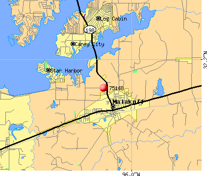 Malakoff, TX (75148) map