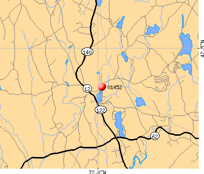 Hubbardston, MA (01452) map
