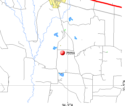 Annona, TX (75550) map