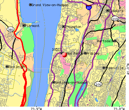 Dobbs Ferry, NY (10522) map 2011