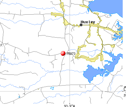 Huxley, TX (75973) map