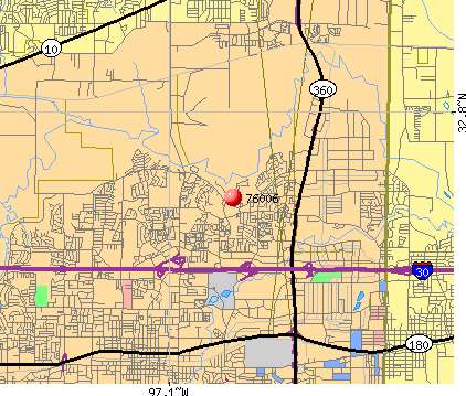 Arlington Zip Code Map