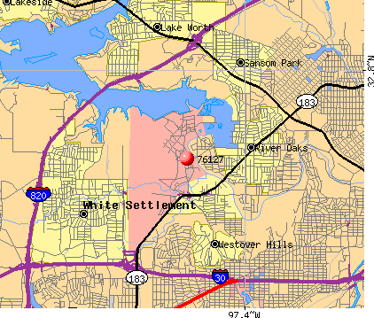 Fort Worth Area Zip Codes Map