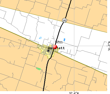 Bartlett, TX (76511) map