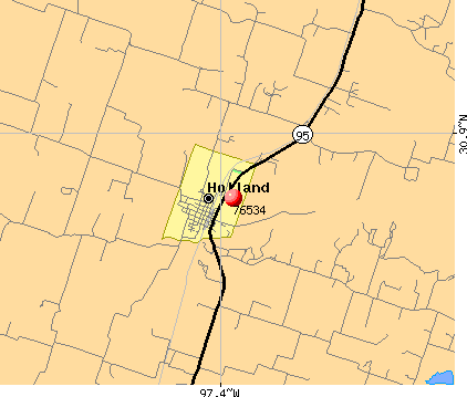 Holland, TX (76534) map