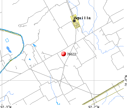 Aquilla, TX (76622) map