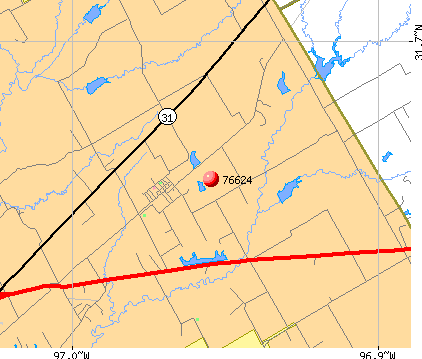 Axtell, TX (76624) map