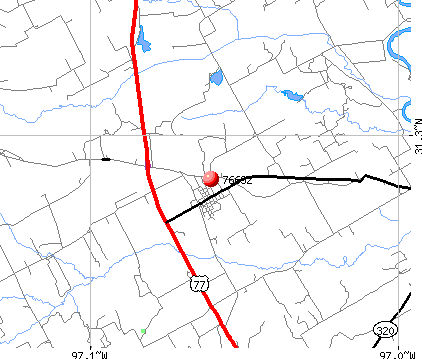 Chilton, TX (76632) map