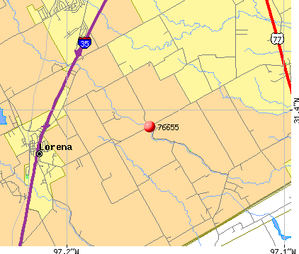 Lorena, TX (76655) map