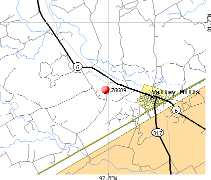 Valley Mills, TX (76689) map