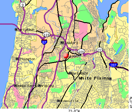 White Plains Zip Code Map - Map