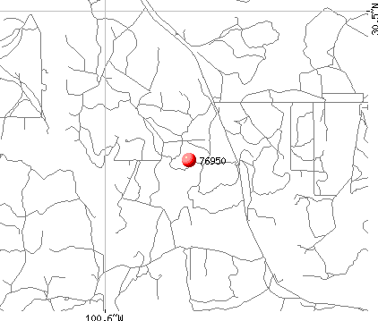 Sonora, TX (76950) map