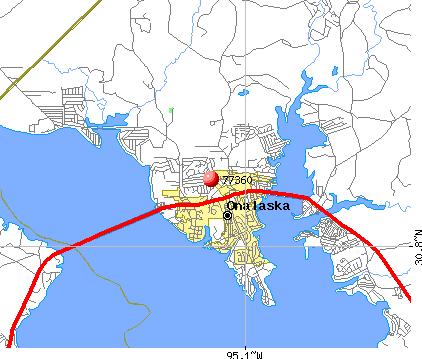 Onalaska, TX (77360) map