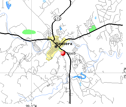 Bandera, TX (78003) map