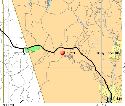 San Antonio, TX (78023) map