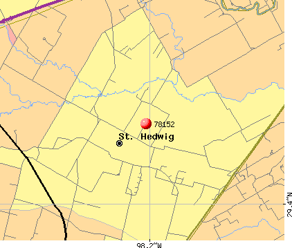 St. Hedwig, TX (78152) map