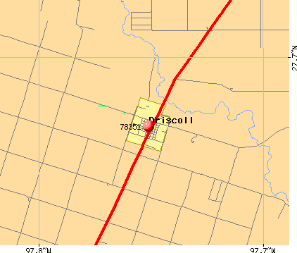 Driscoll, TX (78351) map