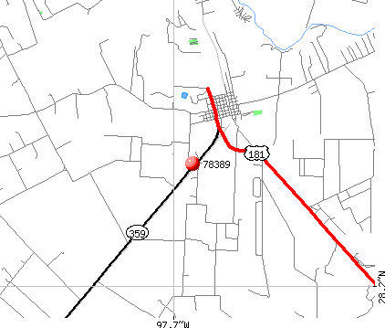 Skidmore, TX (78389) map
