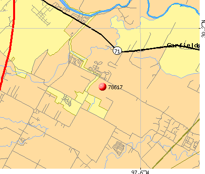 Garfield, TX (78617) map