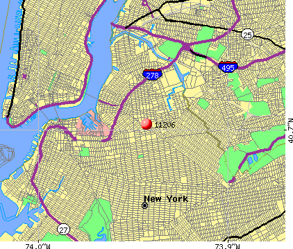 Map Of Zip Code 11221 Post