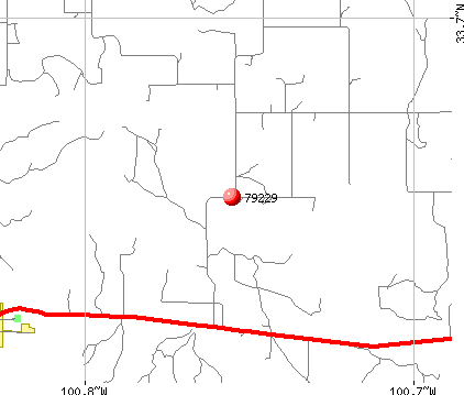 Dickens, TX (79229) map