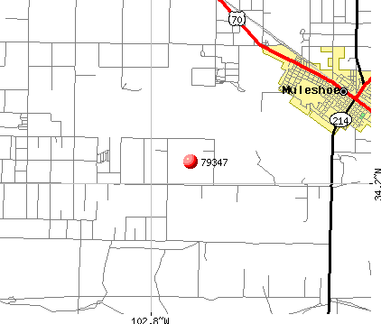 Muleshoe, TX (79347) map
