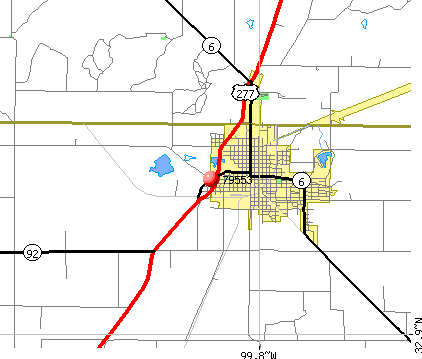 Stamford, TX (79553) map
