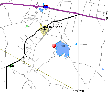 Balmorhea, TX (79718) map