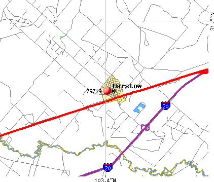 Barstow, TX (79719) map