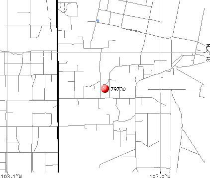 Coyanosa, TX (79730) map