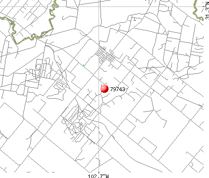 Imperial, TX (79743) map