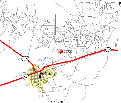 Mccamey tx zip code