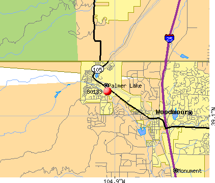Palmer Lake, CO (80133) map