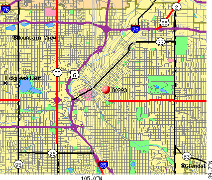 Denver, CO (80293) map