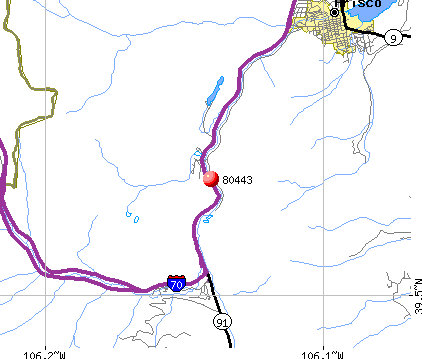 Frisco, CO (80443) map