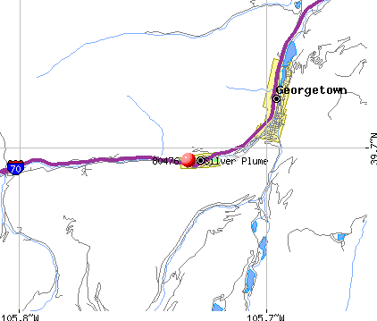 Silver Plume, CO (80476) map