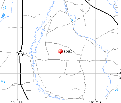 Walden, CO (80480) map