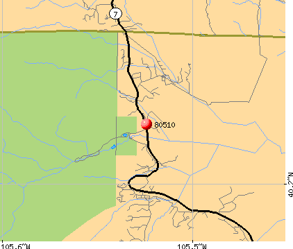 Allenspark, CO (80510) map