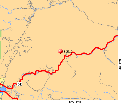 Estes Park Zip Code Map - Map