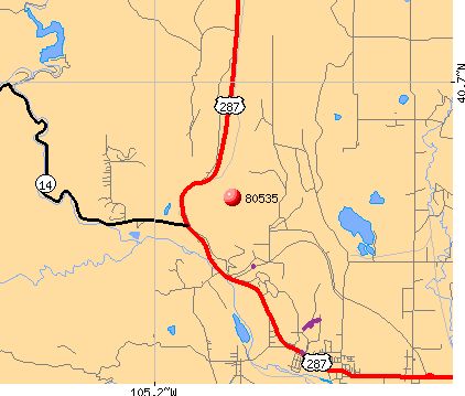 Laporte, CO (80535) map