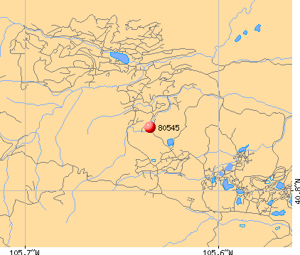 Red Feather Lakes, CO (80545) map